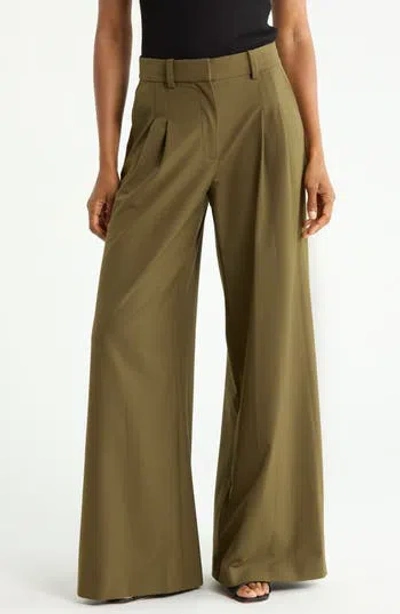Simkhai Clayton Wide Leg Pants In Green