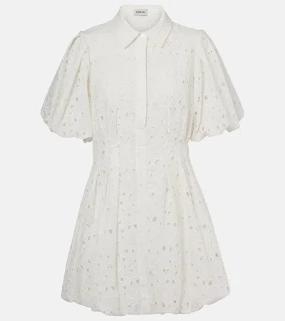 Simkhai Cleo Broderie Anglaise Cotton Minidress