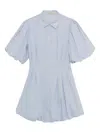 Simkhai Women's Cleo Cotton Mini Dress In Periwinkle Sky In Blue