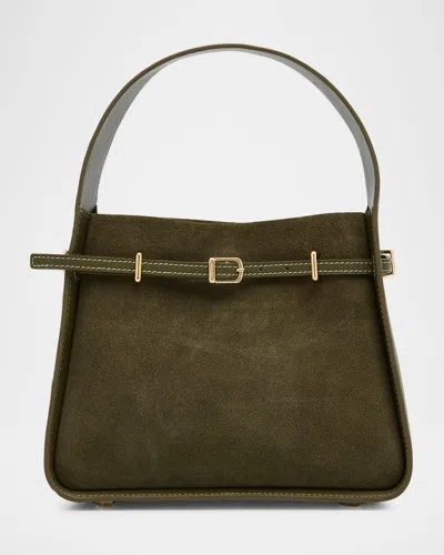 SIMKHAI CLEO SMALL SUEDE TOP-HANDLE BAG