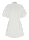 Simkhai Cleo Balloon Pintuck Mini Dress