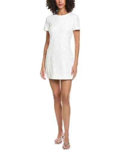 Simkhai Clove Embellished Satin Mini Dress In White