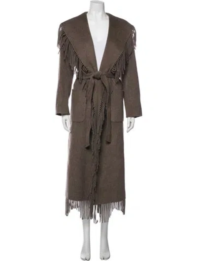 Pre-owned Simkhai Coat In Brown
