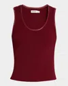 Simkhai Cobain Tank Top In Oxblood