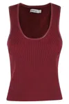 Simkhai Cobain Tank Top In Oxblood