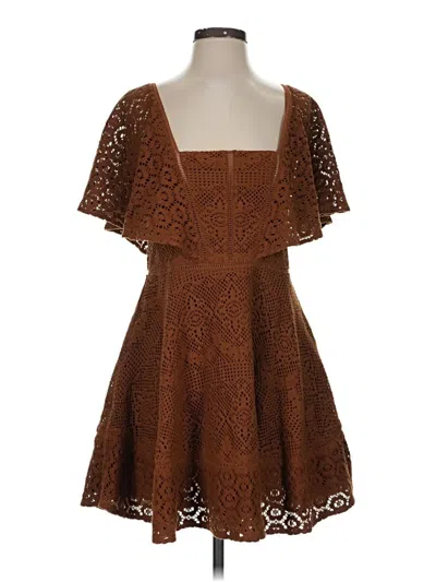 Pre-owned Simkhai Cocktail Dress In Brown