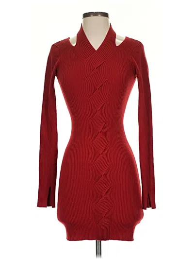 Pre-owned Simkhai Cocktail Dress In Burgundy