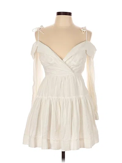 Pre-owned Simkhai Cocktail Dress In White