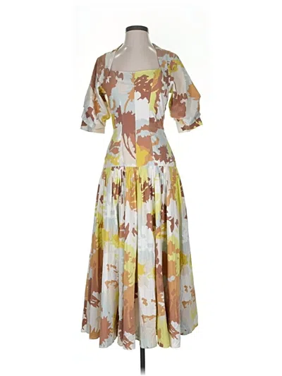 Pre-owned Simkhai Cocktail Dress In Yellow