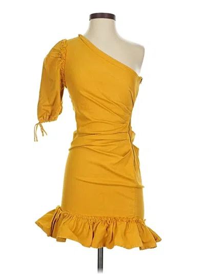 Pre-owned Simkhai Cocktail Dress In Yellow
