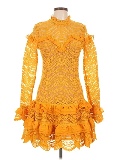 Pre-owned Simkhai Cocktail Dress In Yellow
