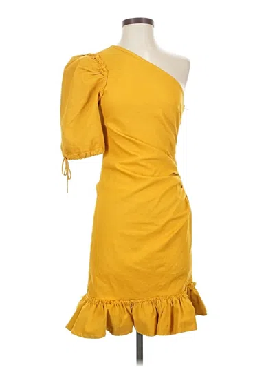 Pre-owned Simkhai Cocktail Dress In Yellow