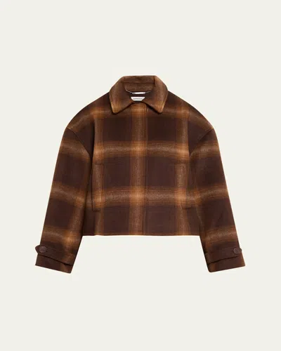 SIMKHAI COLBY PLAID JACKET