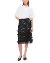 Simkhai Colette Floral Guipure Lace Midi Dress In White