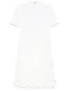Simkhai Colette Floral Guipure Lace Midi Dress In White