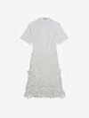 Simkhai Colette Applique Midi Dress In White