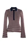 Simkhai Colleen Polo Top In Multi