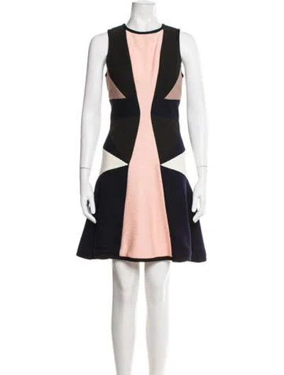 Pre-owned Simkhai Colorblock Pattern Mini Dress