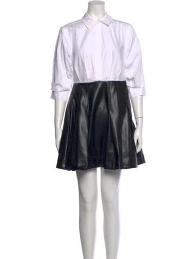 Pre-owned Simkhai Colorblock Pattern Mini Dress W/ Tags In Black
