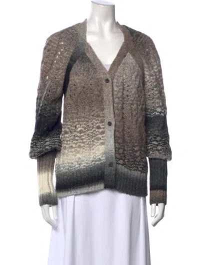 Pre-owned Simkhai Colorblock Pattern V-neck Sweater In Multi