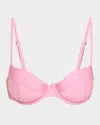 Simkhai Constantine Bustier Bikini Top In Petal