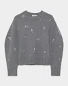 Simkhai Coraline Crystal-embellished Sweater In Gray