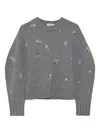 Simkhai Coraline Crystal-embellished Sweater In Gray