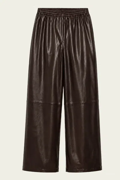 Simkhai Corrine Leather Pant In Dark Chocolate In Brown