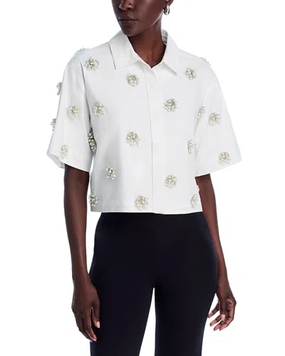 Simkhai Cosmo Camp Shirt In Gray
