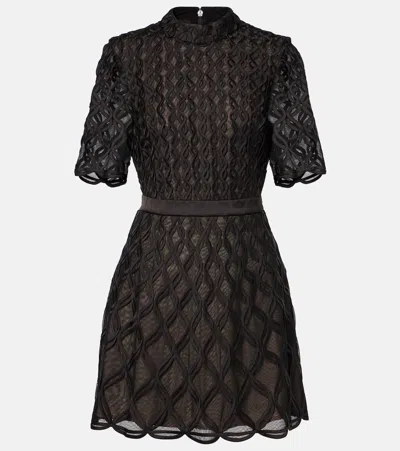 Simkhai Costina Short Sleeve Dress In Black