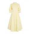 Simkhai Cotton-blend Jazz Midi Shirt Dress In Yellow