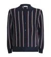 Simkhai Cotton-cashmere Stripe Cardigan In Blue