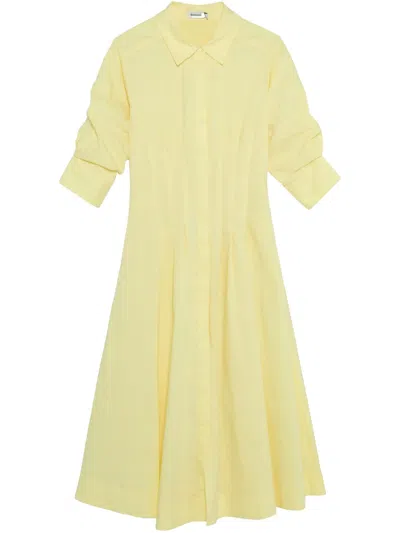 Simkhai Cotton Midi Dress In Yellow