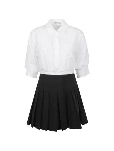 Simkhai Sinclair Cotton Mini Dress In White