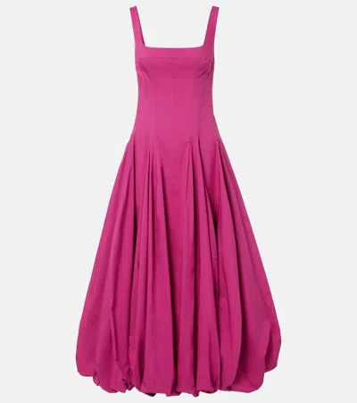 Simkhai Cotton-blend Midi Dress In Pink