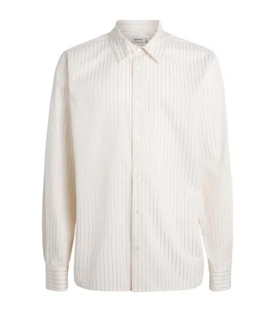 Simkhai Cotton-blend Pinstripe Shirt In White