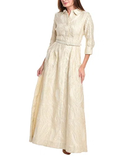 Simkhai Courtney Belted Gown In White