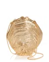Simkhai Cove Shell Clutch Bag In Gold