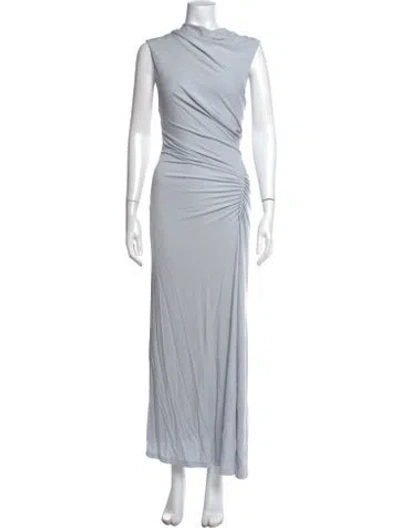 Pre-owned Simkhai Cowl Neck Long Dress In Blue