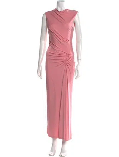Pre-owned Simkhai Cowl Neck Long Dress In Pink