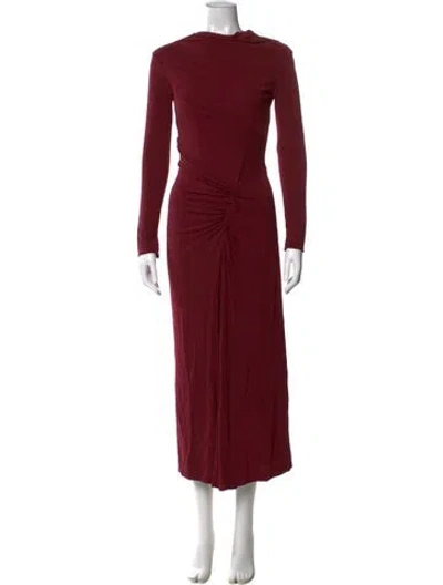 Pre-owned Simkhai Cowl Neck Long Dress In Red