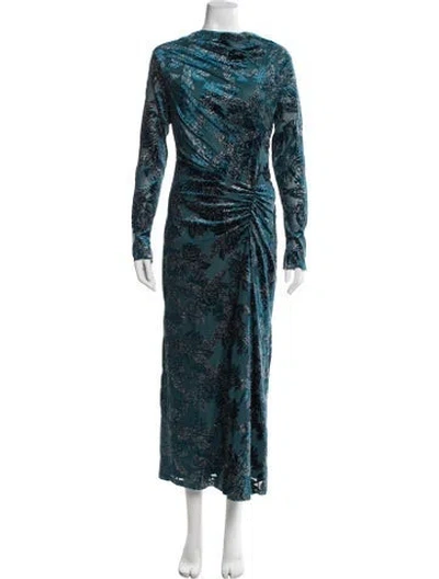 Pre-owned Simkhai Cowl Neck Long Dress W/ Tags In Blue