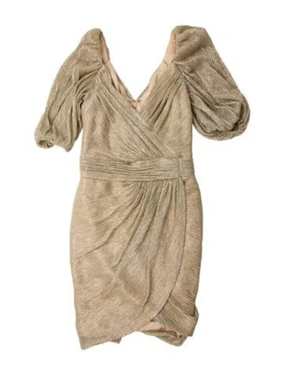 Pre-owned Simkhai Cowl Neck Mini Dress In Neutral