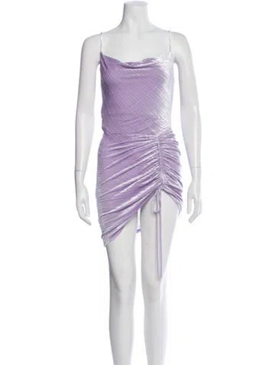 Pre-owned Simkhai Cowl Neck Mini Dress In Purple