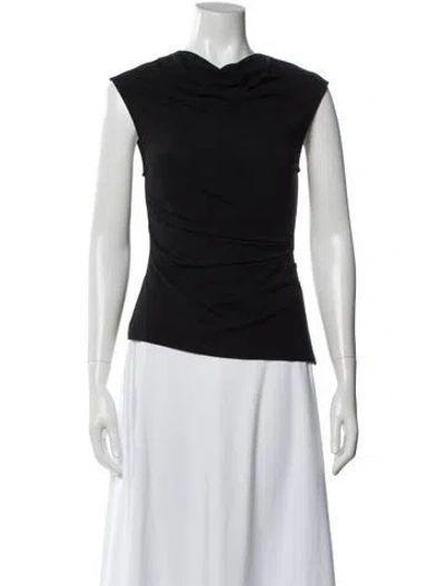 Pre-owned Simkhai Cowl Neck Sleeveless Top In Black