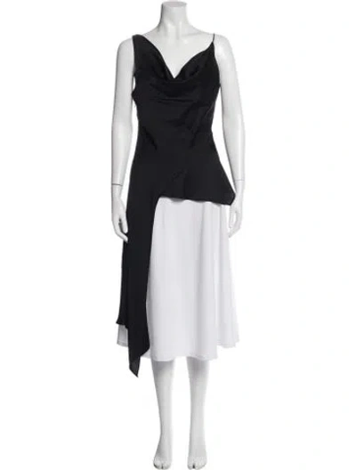 Pre-owned Simkhai Cowl Neck Sleeveless Top In Black