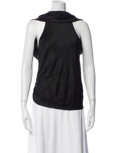 Pre-owned Simkhai Cowl Neck Sleeveless Top In Blue