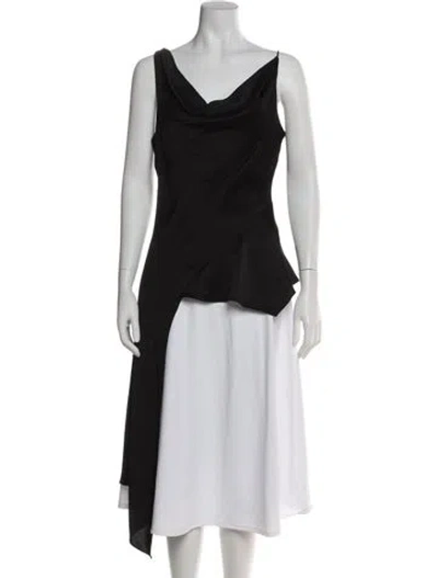 Pre-owned Simkhai Cowl Neck Sleeveless Top In Gray