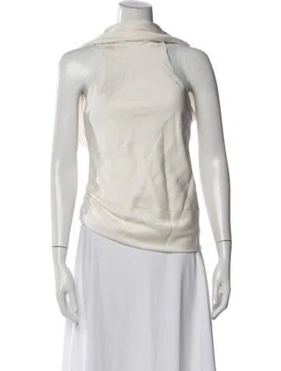 Pre-owned Simkhai Cowl Neck Sleeveless Top In Neutrals