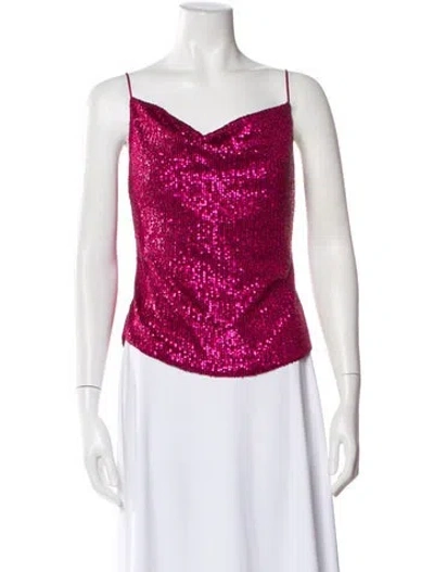 Pre-owned Simkhai Cowl Neck Sleeveless Top In Pink